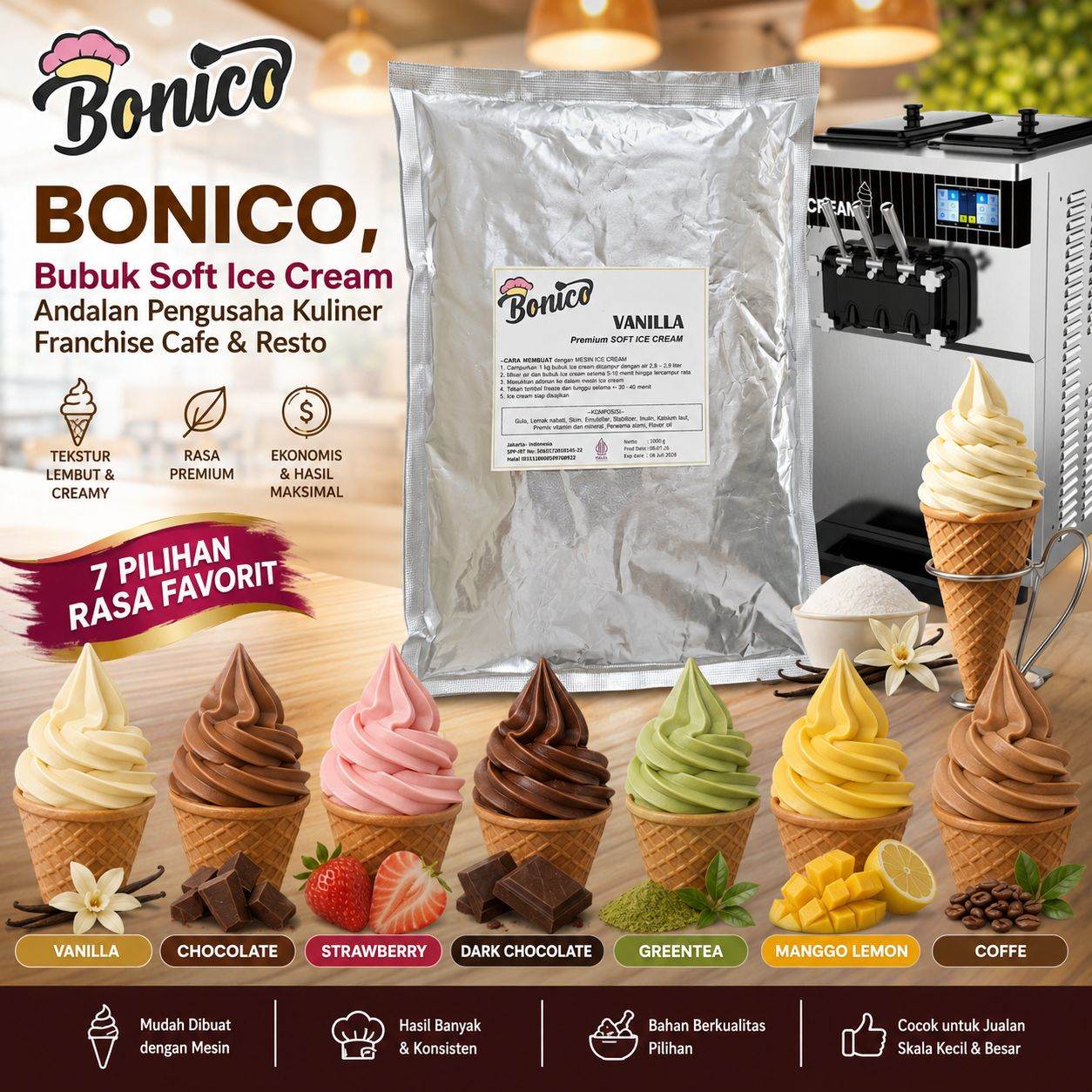 Bonico Soft ice cream powder 1kg