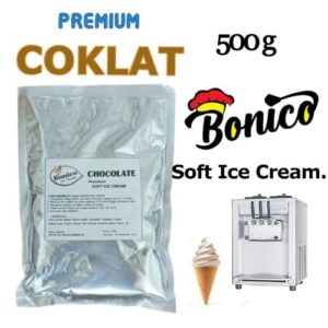 bubuk es krim Bonico coklat softmix